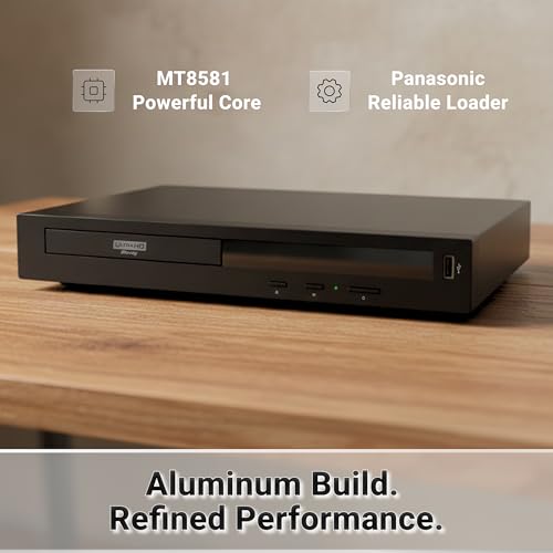 Krovatar Blu-ray player aluminum alloy side profile