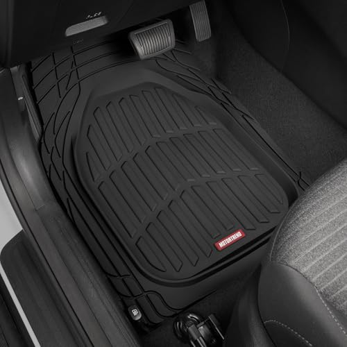Deep dish rubber floor mat detail