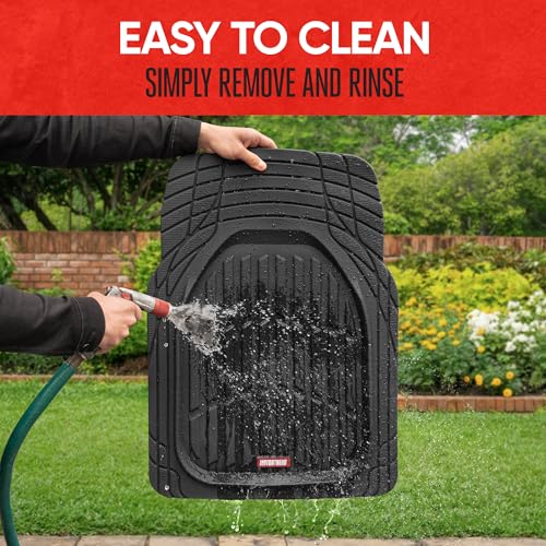Flexible rubber mat profile