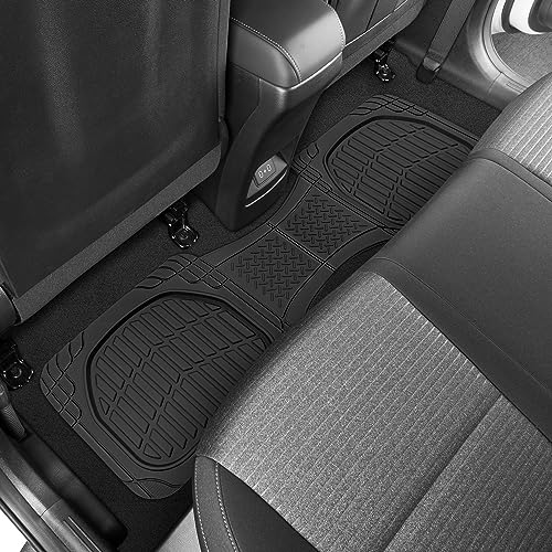 Black universal floor liners set