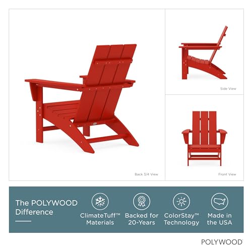 Back view of Polywood outdoor chair