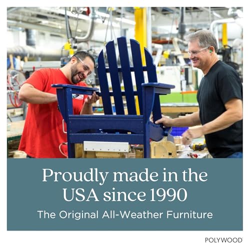 Polywood Adirondack chair on a deck