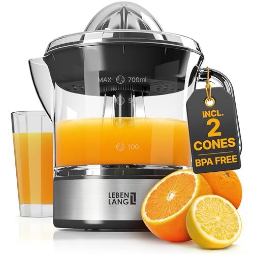 LEBENLANG Orange Juicer Electric LB389 Silver main unit