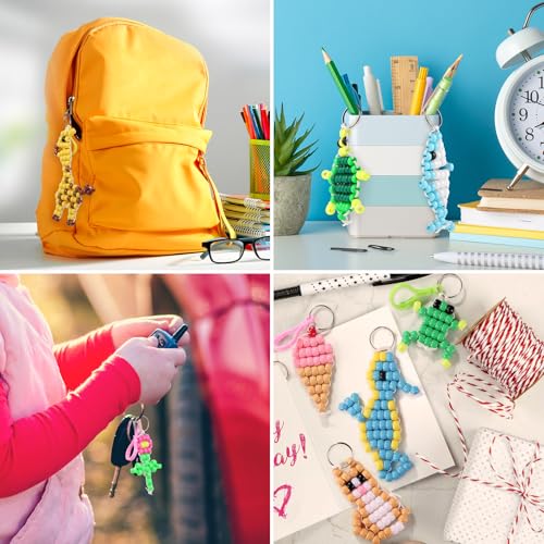 Examples of Funtopia bead keychain patterns