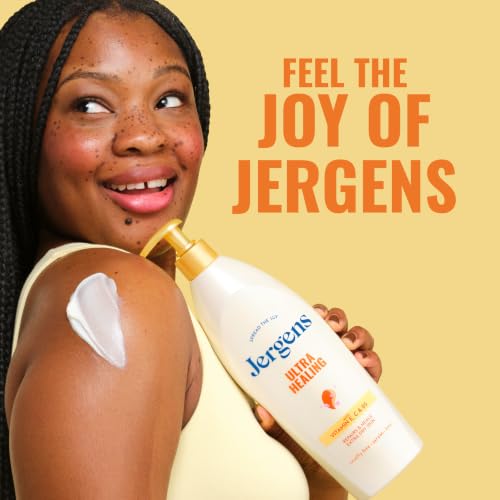 Side profile of Jergens 32 fl oz dry skin lotion