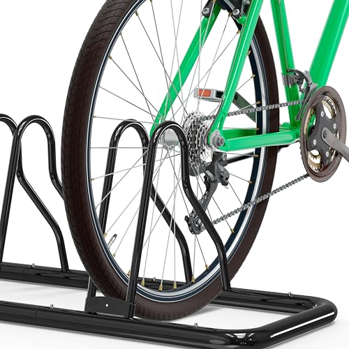 Heavy-duty steel bike rack construction