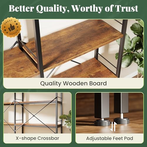 Huuger bookshelf configured in straight line