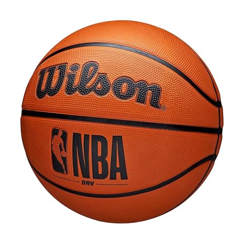 Close up of Wilson script on NBA DRV basketball