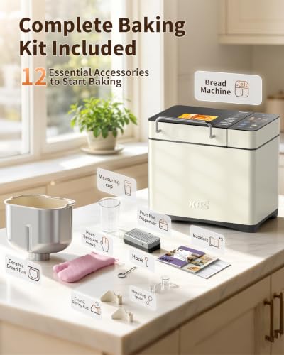 KBS bread machine with viewing window and closed lid