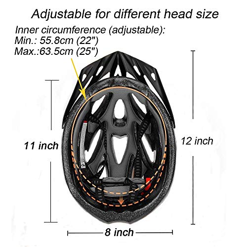 Ventilation ports on UPANBIKE white helmet