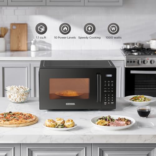 Microwave control panel and preset buttons