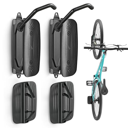 monTEK Swivel Bike Wall Mount 2 Pack black finish