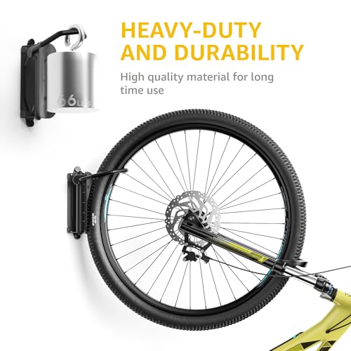 Demonstration of vertical bike storage using monTEK rack