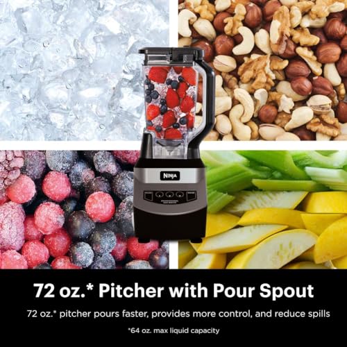 Top down view of blender pitcher