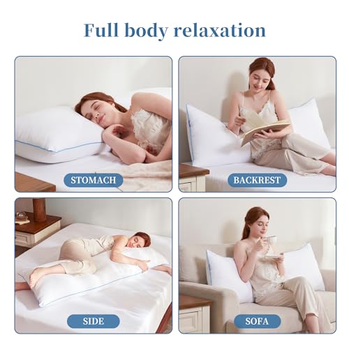 Body pillow used for sleeping support
