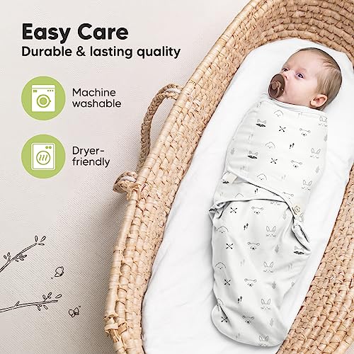 KeaBabies swaddle on a sleeping infant