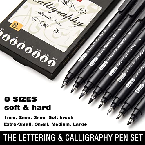 Close up of Brusarth calligraphy pen tips