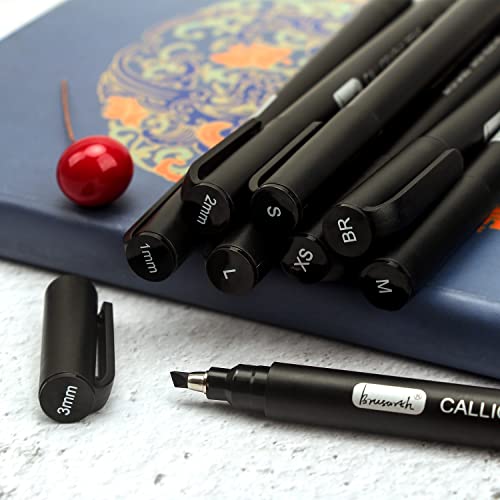 Set of 8 Brusarth art pens