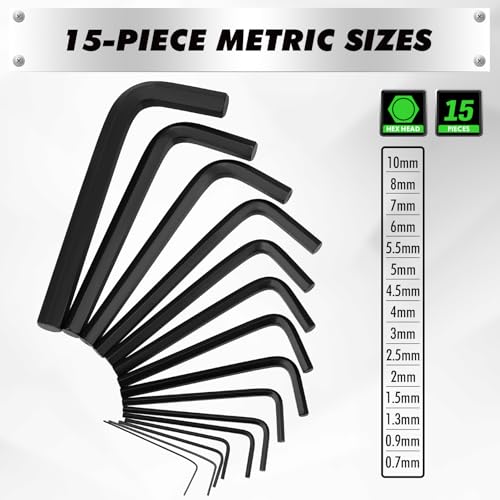 Torx key size range