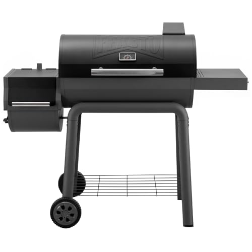 Feasto 30-inch charcoal grill with offset smoker