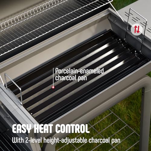 Storage shelf on Feasto charcoal grill base