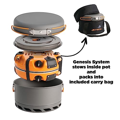 Jetboil Genesis Basecamp with pot and pan
