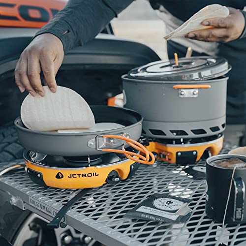 Jetboil Genesis two-burner configuration