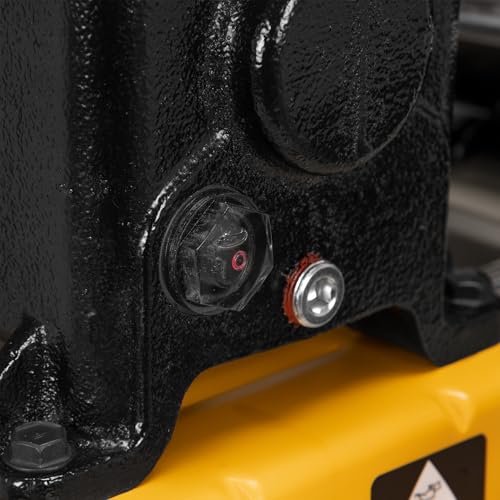 Control panel of DEWALT 30-gallon compressor