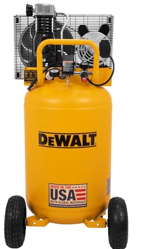 DEWALT 30-gallon air compressor workshop setup