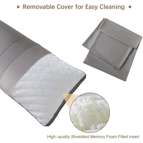 Quilted texture of the WhatsBedding body pillowcase