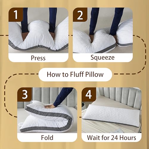 Packaging view of the WhatsBedding long body pillow