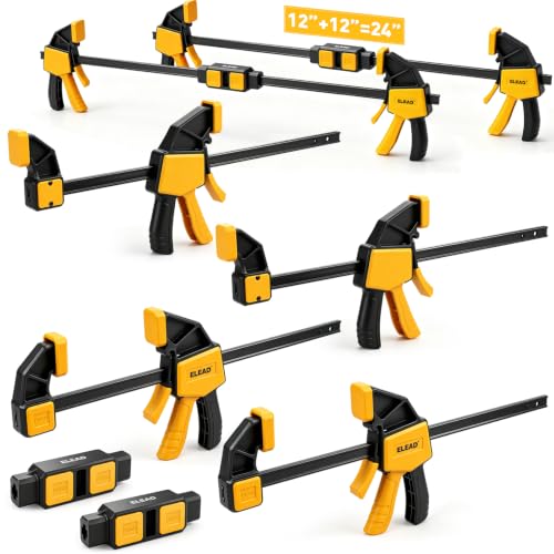 ELEAD 6-Pack 12 Inch Bar Clamps overview