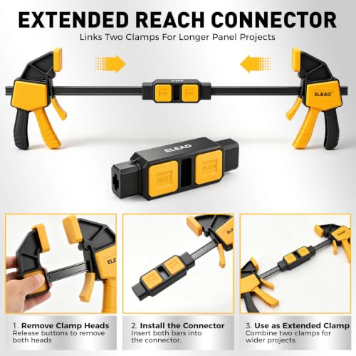 Soft non-marring pads on ELEAD bar clamps