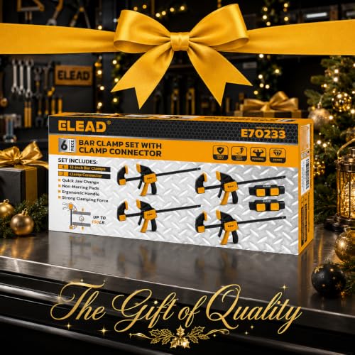 Storage view of the ELEAD 12-inch bar clamp set