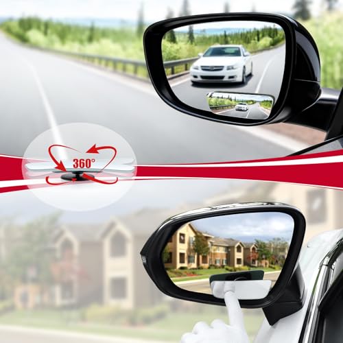 LivTee blind spot mirror installed on car