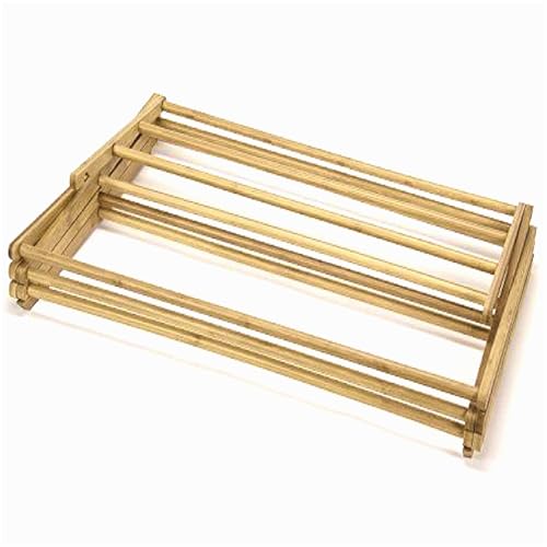 Bamboo drying rack collapsed flat