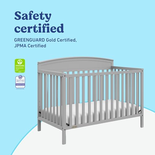 Close up of crib safety railing and construction