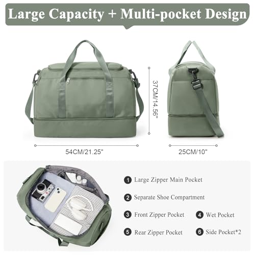 SYCNB duffle bag with luggage sleeve on rolling suitcase