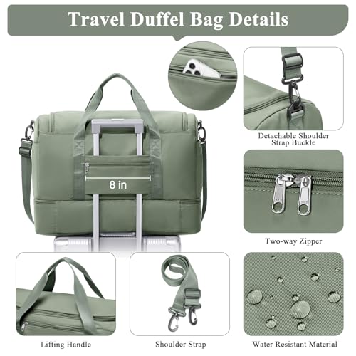 Top view of SYCNB extra large travel bag capacity