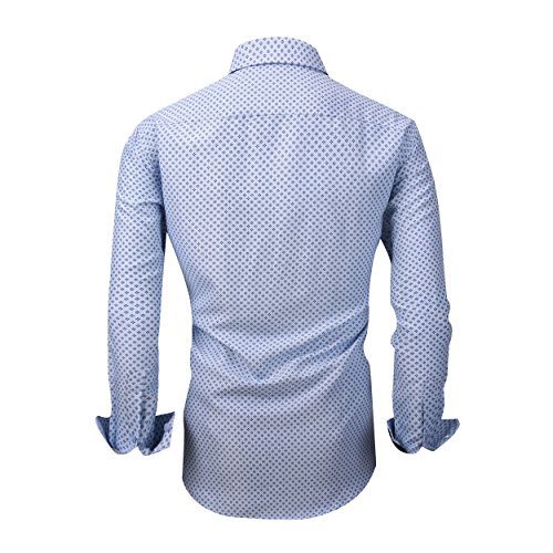 Alex Vando printed shirt sleeve and button cuff
