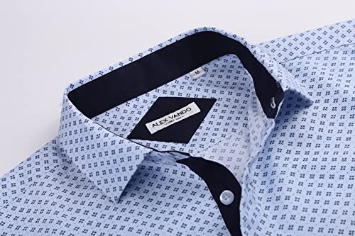 Alex Vando mens dress shirt back profile