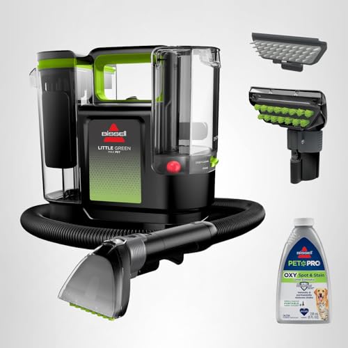 Hose and cord storage on Bissell cleaner