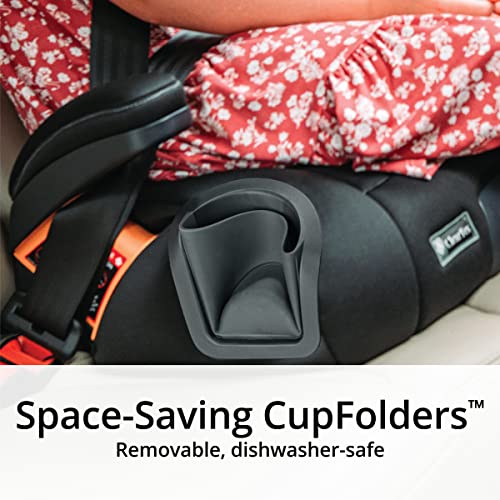 View of folding cup holders