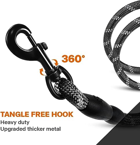 Full view of 6-foot Taglory rope leash