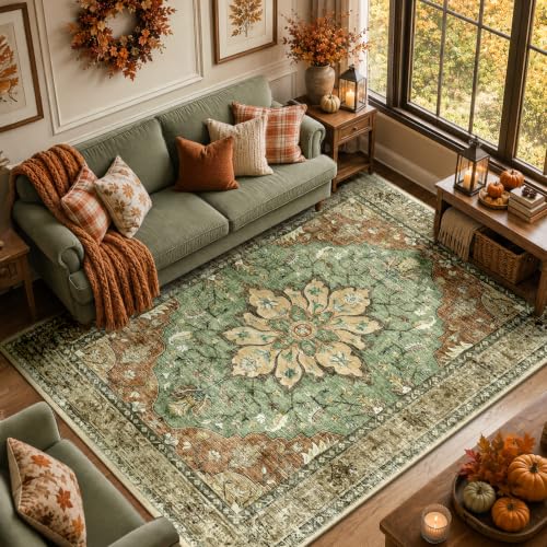 RELEANY 8'x10' sunflower rug overview