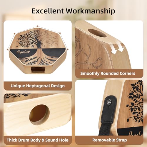 POGOLAB Cajon with adjustable strap attached