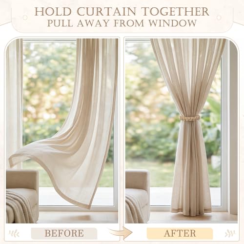 Flexible metal wire curtain holdback