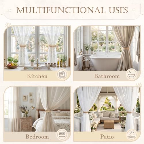 Boho style window treatment accessory
