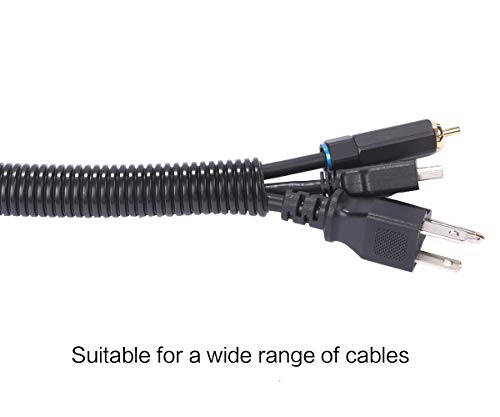 Side view of 25ft Alex Tech cable management sleeve