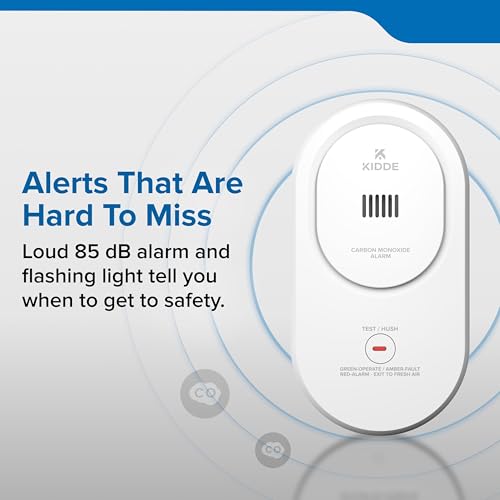 Kidde plug-in detector in vertical outlet